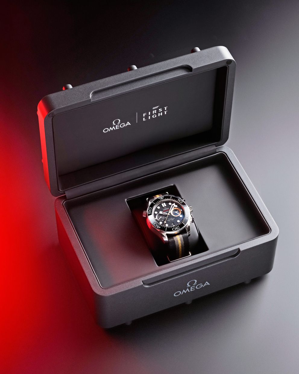The full package – the watch in its case.
