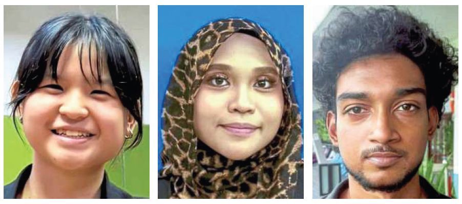 In the loop: (From left) Seah, Nur Amirah and Thinesh say young people are paying attention to the political landscape and are ready to cast their ballots based on key issues that are impacting them.