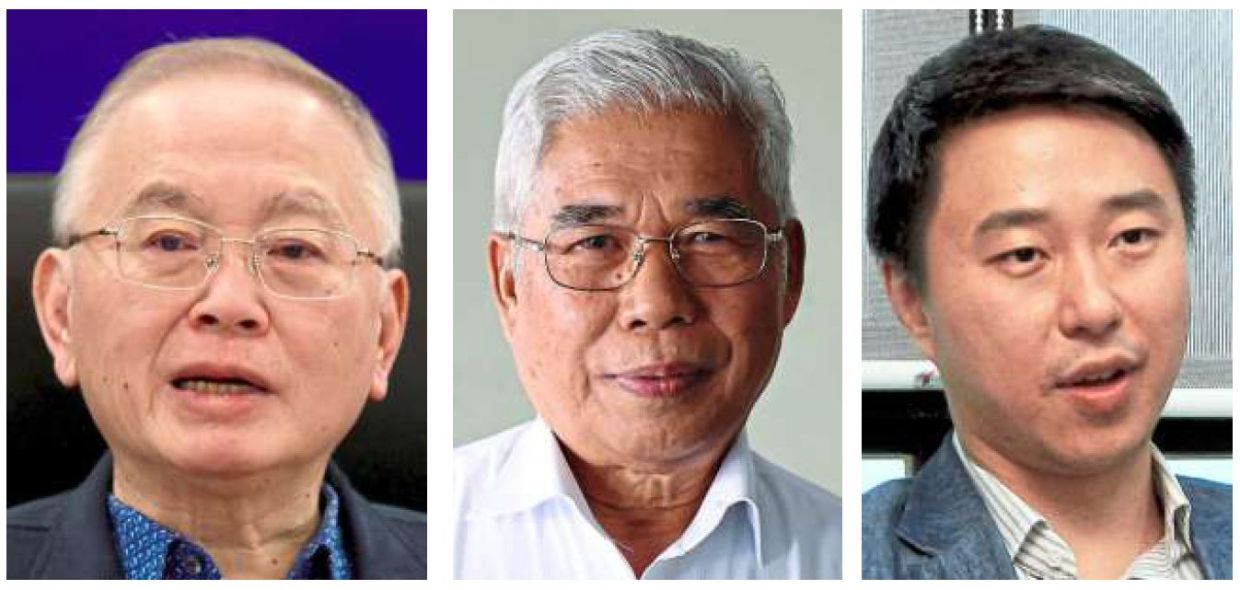 To the point: (From left) Dr Wee, Hassan and Sng.