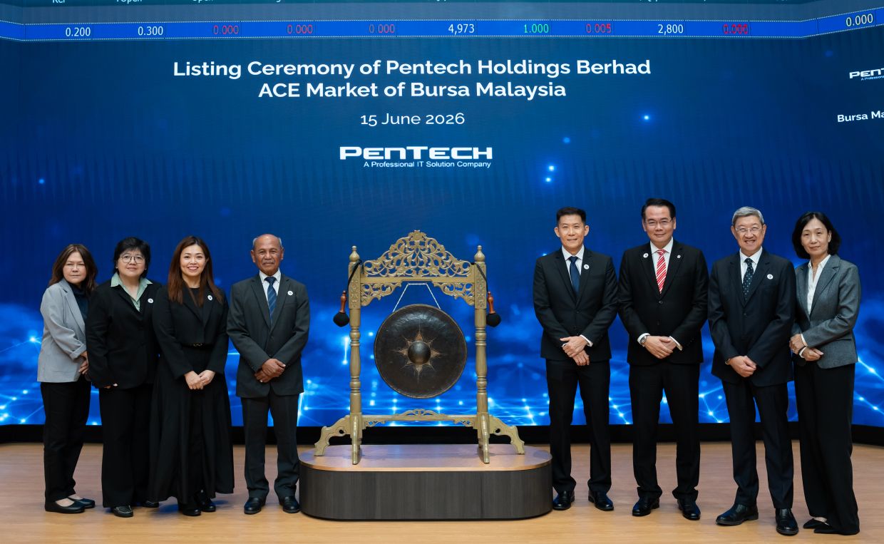 Pentech Holdings在Bursa Malaysia ACE市场上市,首日股价升至29仙