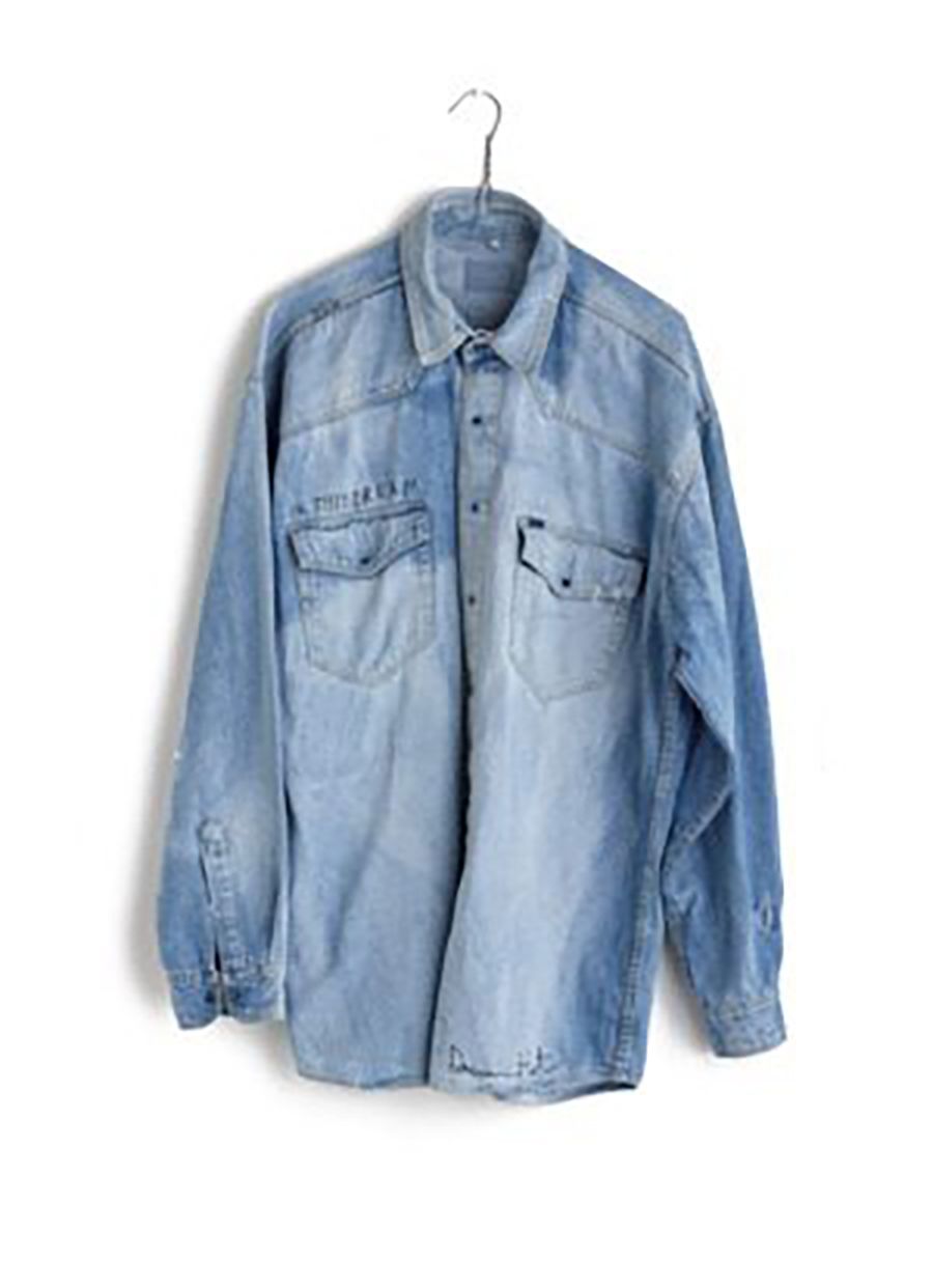 The late 1980s gets a mention with Hirst's 'Self Portrait’ (denim shirt, embroidery, coat hanger, screw and rawl plug, 1987) artwork.