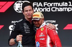 Motor racing-Stopping the 'Hamilton train' will not be easy, says Wolff