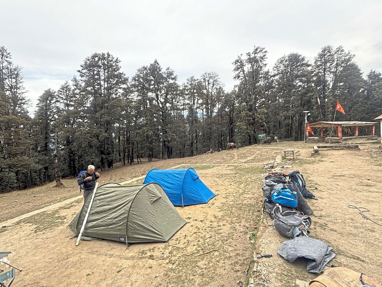 The campsite at Garoili Patal.