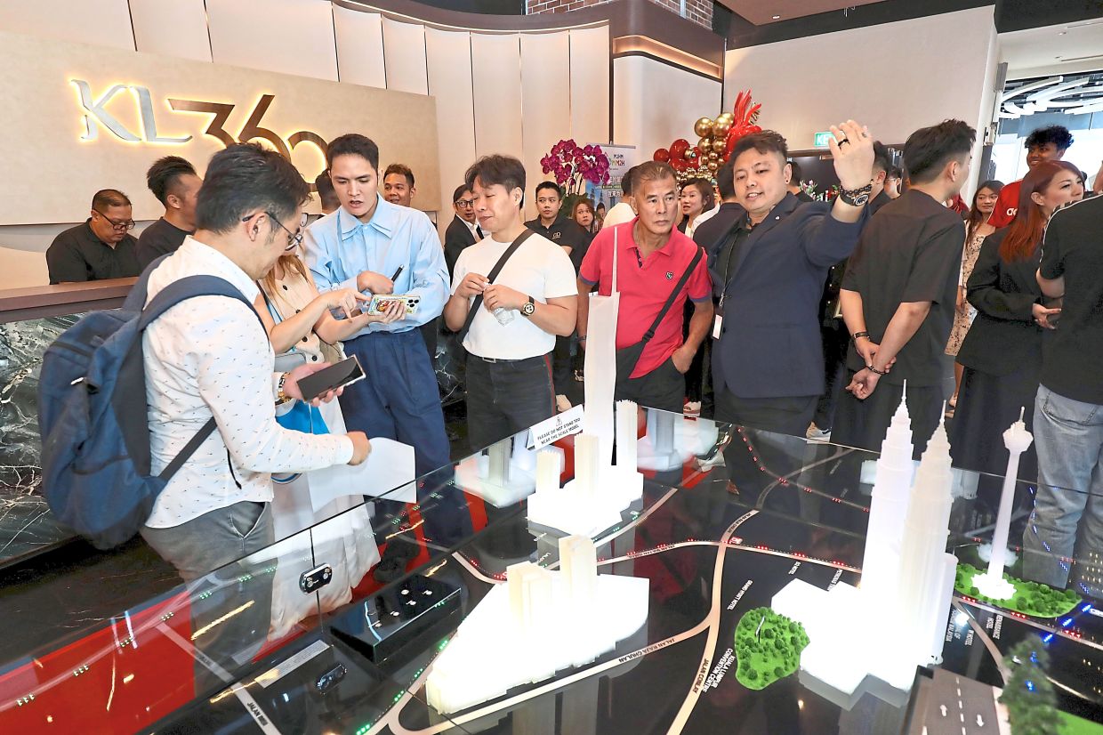 KL360 plans at the sales gallery getting a lot of interest.