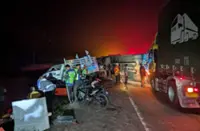 Two maintenance workers killed in three-lorry crash on NSE near Kulai