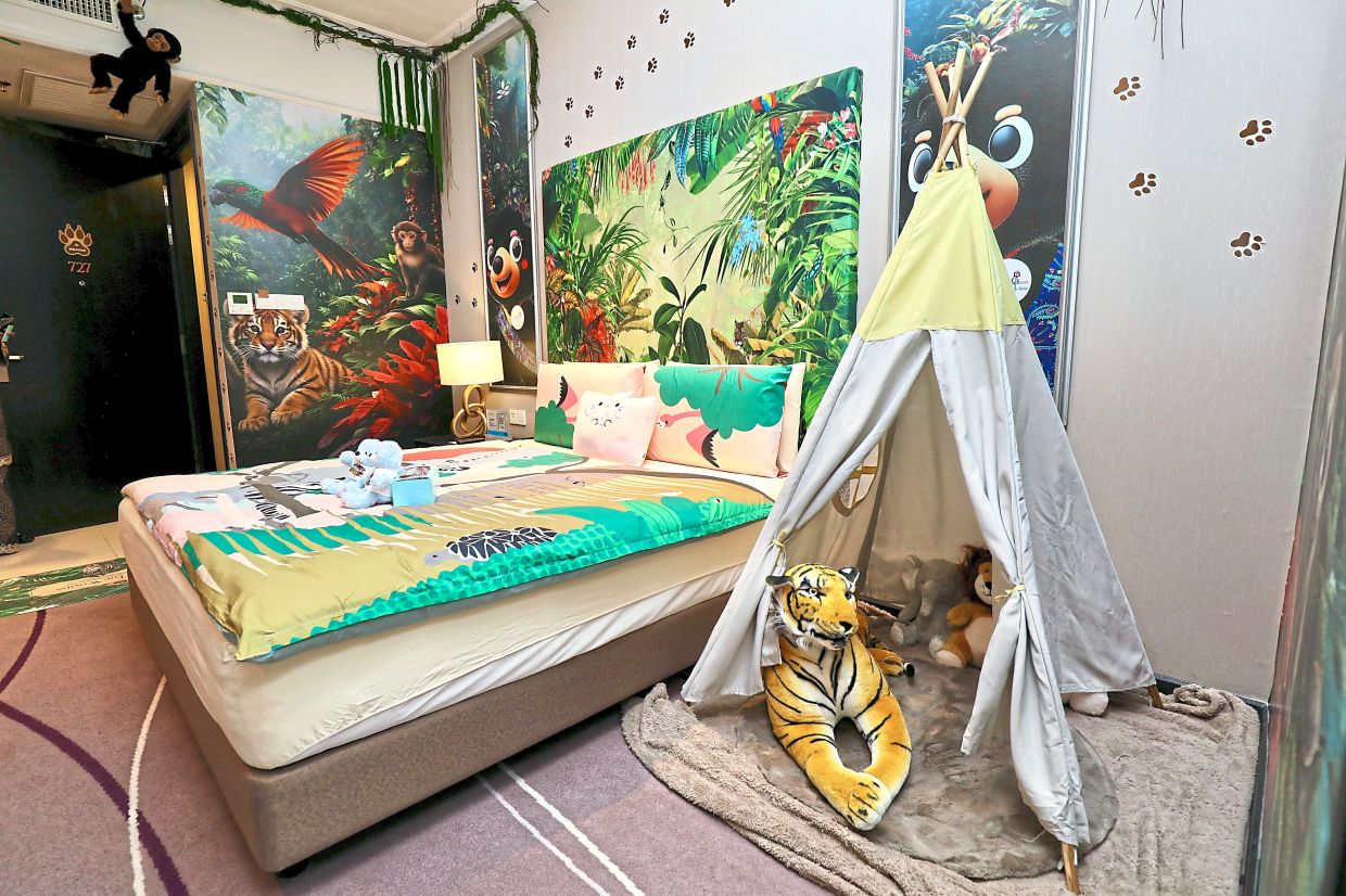 A Dorsett Hotel Wira and Manja family room created in collaboration with Tourism Malaysia promising a fun staycation.