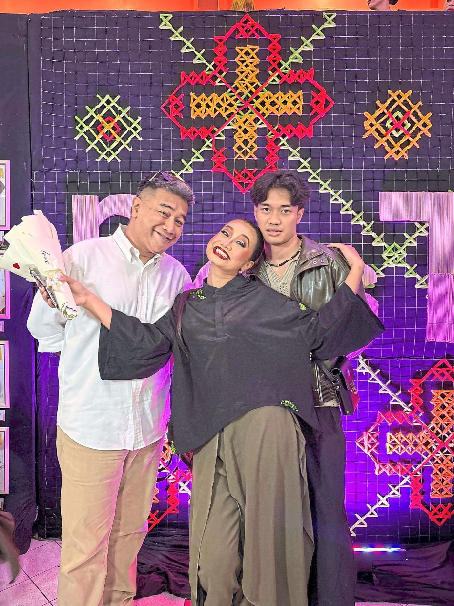 Zulfahmi has fully supported Nur Fatihah (middle) and Iskandar in following in his footsteps as a dancer. Photo: Zulfahmi Marzuki