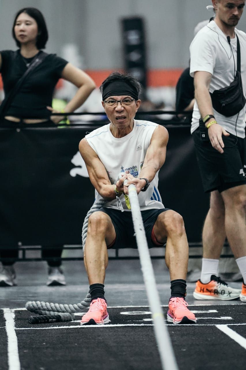 Tan finds Hyrox training significantly less strenuous that his Ironman regime.