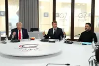 Ukraine's Zelenskiy says he spoke to Trump, Macron after G7 summit
