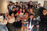 Louis Koo spotted at Charmaine Sheh's 51st birthday bash