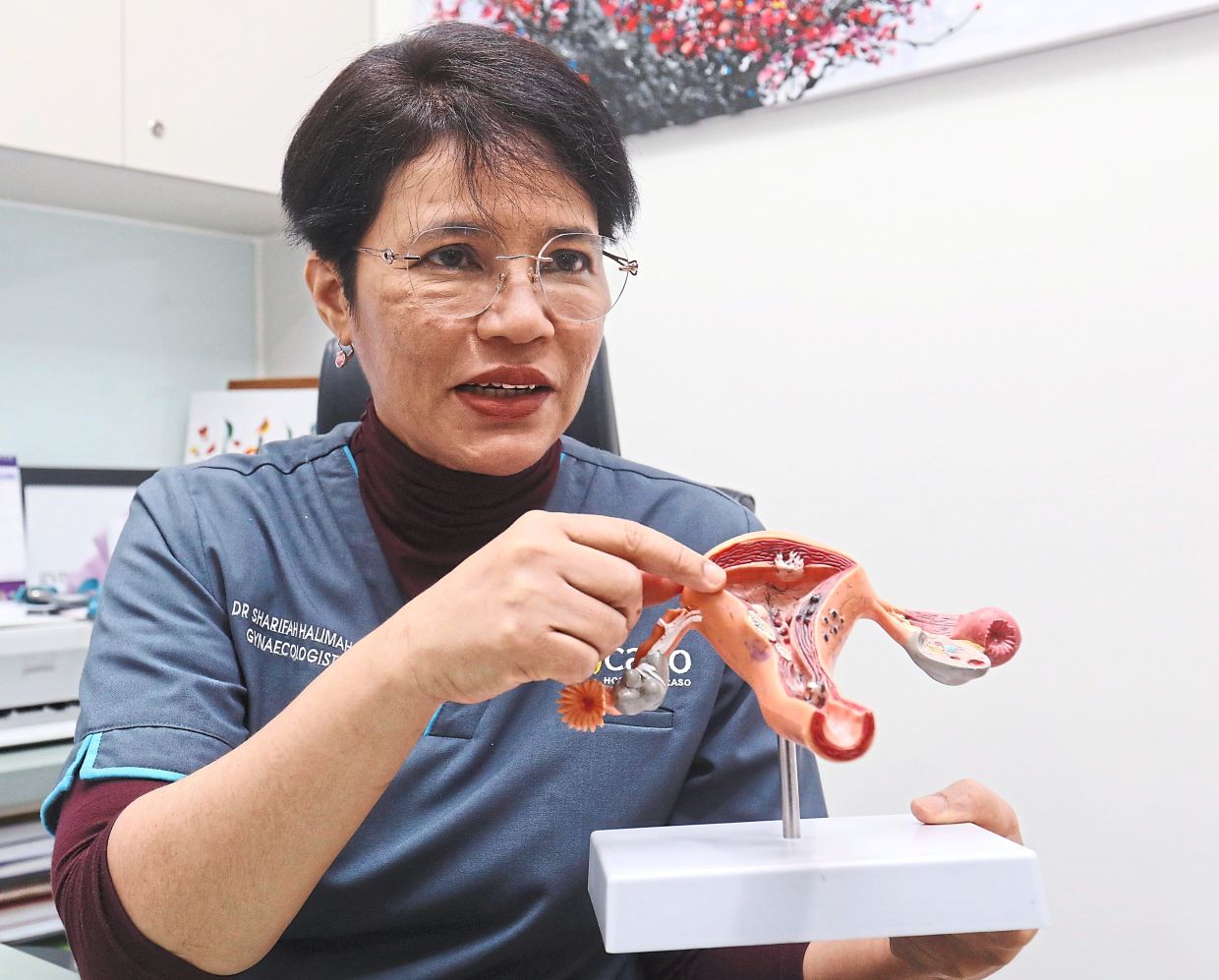 Dr Sharifah notes that surgery is aimed at removing all abnormal endometrial tissue in the patient's body. — AZLINA ABDULLAH/The Star