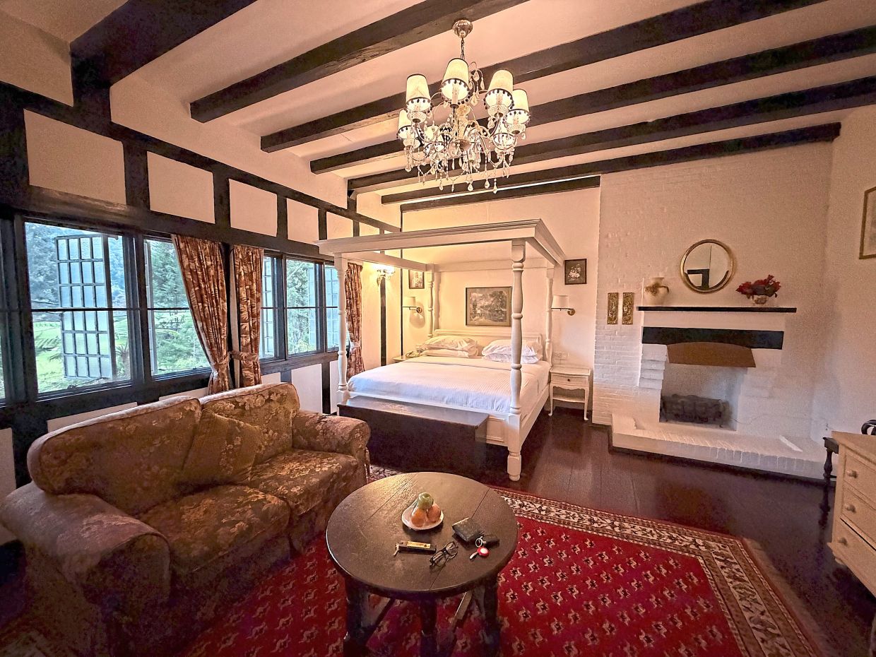 The hotel still holds traces of its colonial past.