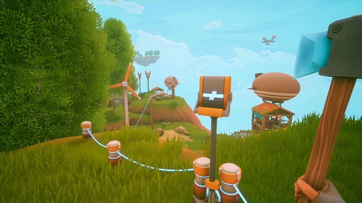 What sets Solarpunk apart from similar titles is its atmosphere. The green of the meadows, the blue of the sky, the hum of the solar panels and the rustle of the wind create a world that invites you to linger.