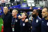 Soccer-Tuchel rues photographers blocking his view during England national anthem