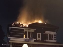 Father, son injured after fire guts double-storey house in Klang