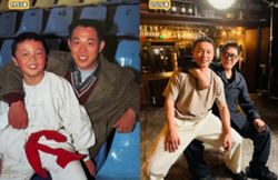 Action legend Jet Li and 'Shaolin' co-star Mo Tse recreate father-son photo from 33 years ago