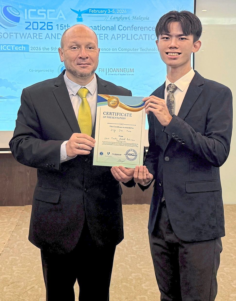 ‘Best Presenter’ nod for UTAR PhD candidate