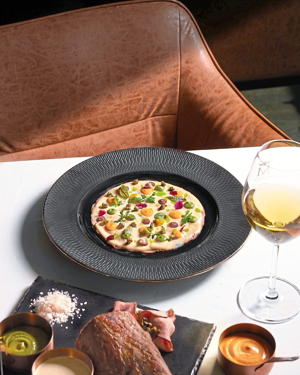 The Italian dish of vitello tonnato is one of Max’s favourite dishes, as Modesto has been cooking it for him since he was little. — Marini’s on 57