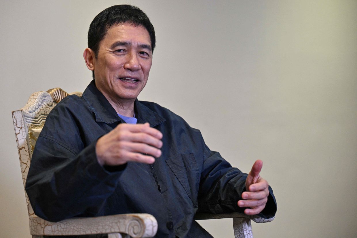 Hong Kong actor Tony Leung Chiu-wai speaks during an interview with AFP at the 28th Shanghai International Film Festival in Shanghai on June 19, 2026. Photo: AFP