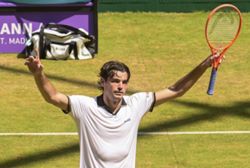 Tennis-Fritz rallies past Zverev to seal Halle final spot