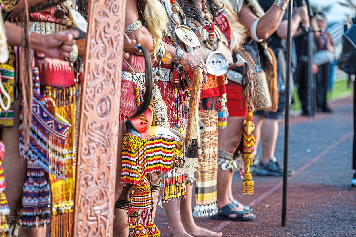 The Betong Gawai parade was a showcase of colourful traditional attire.