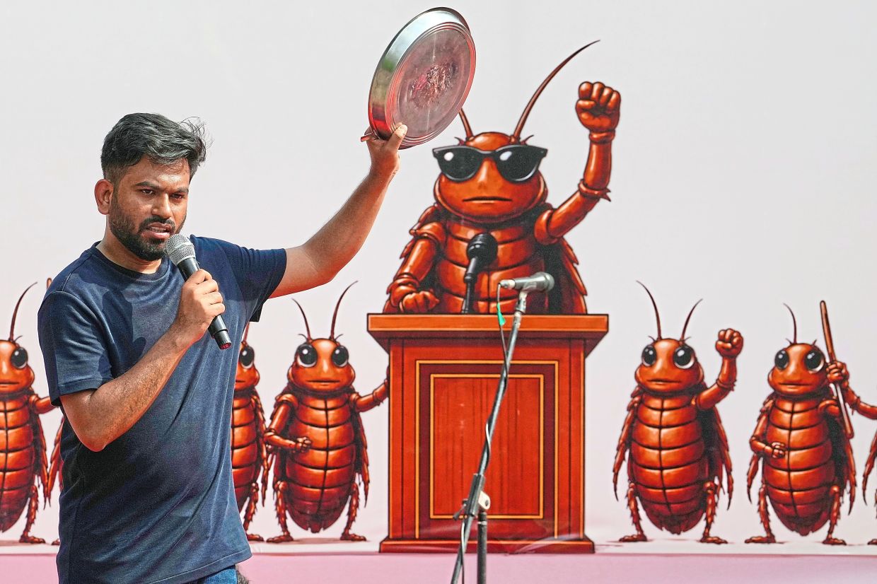 Abhijeet Dipke, founder of the Cockroach Janta Party.