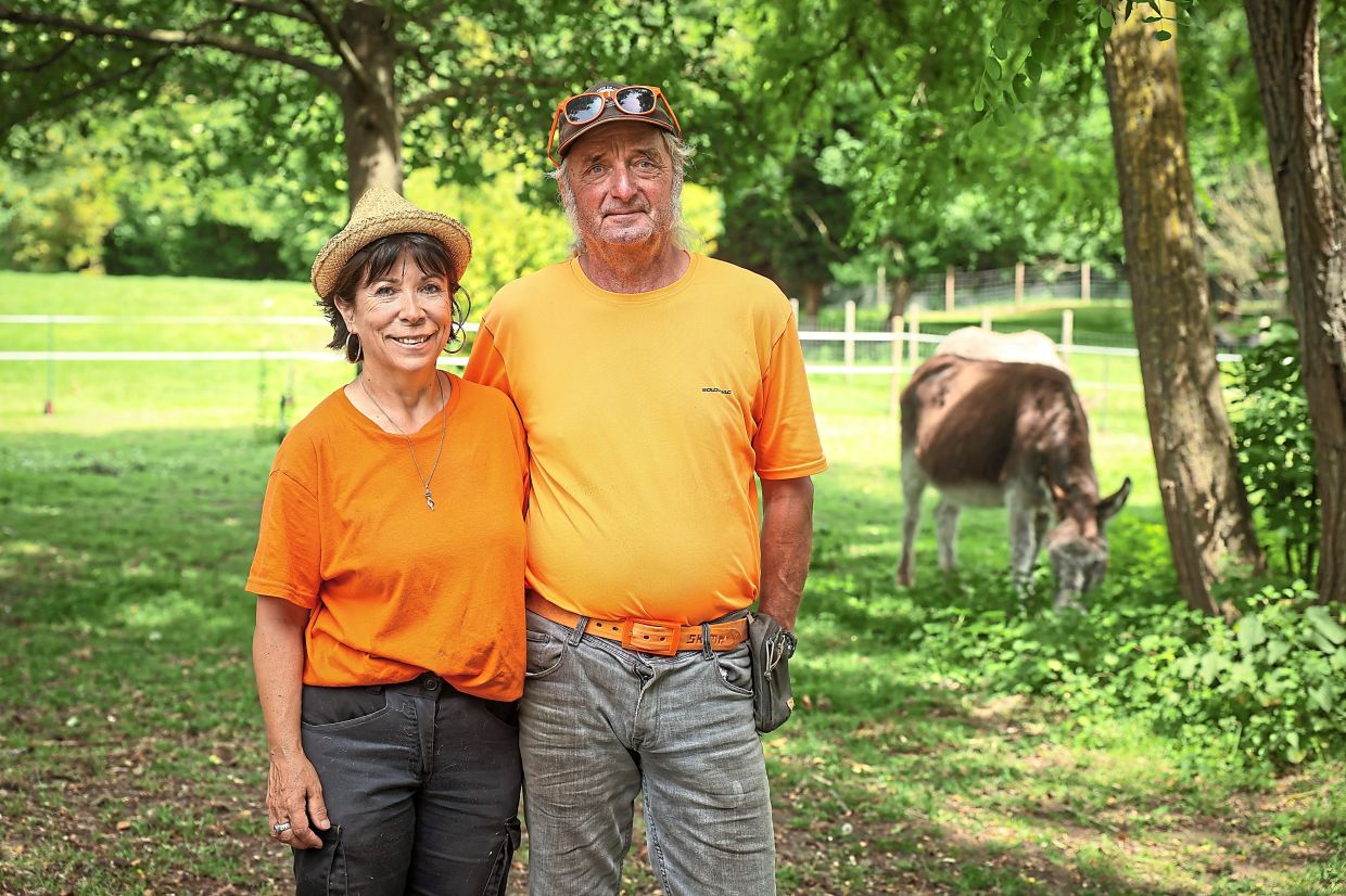 Ermelinda (left) and Francois Hadey.