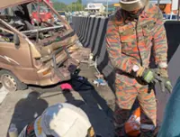 Eight injured in multi-vehicle pileup on north-south expressway near Gopeng