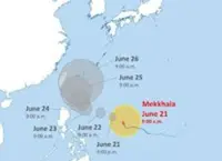 Heavy rains from nearby typhoon pound Taiwan, 200 to be evacuated on east coast