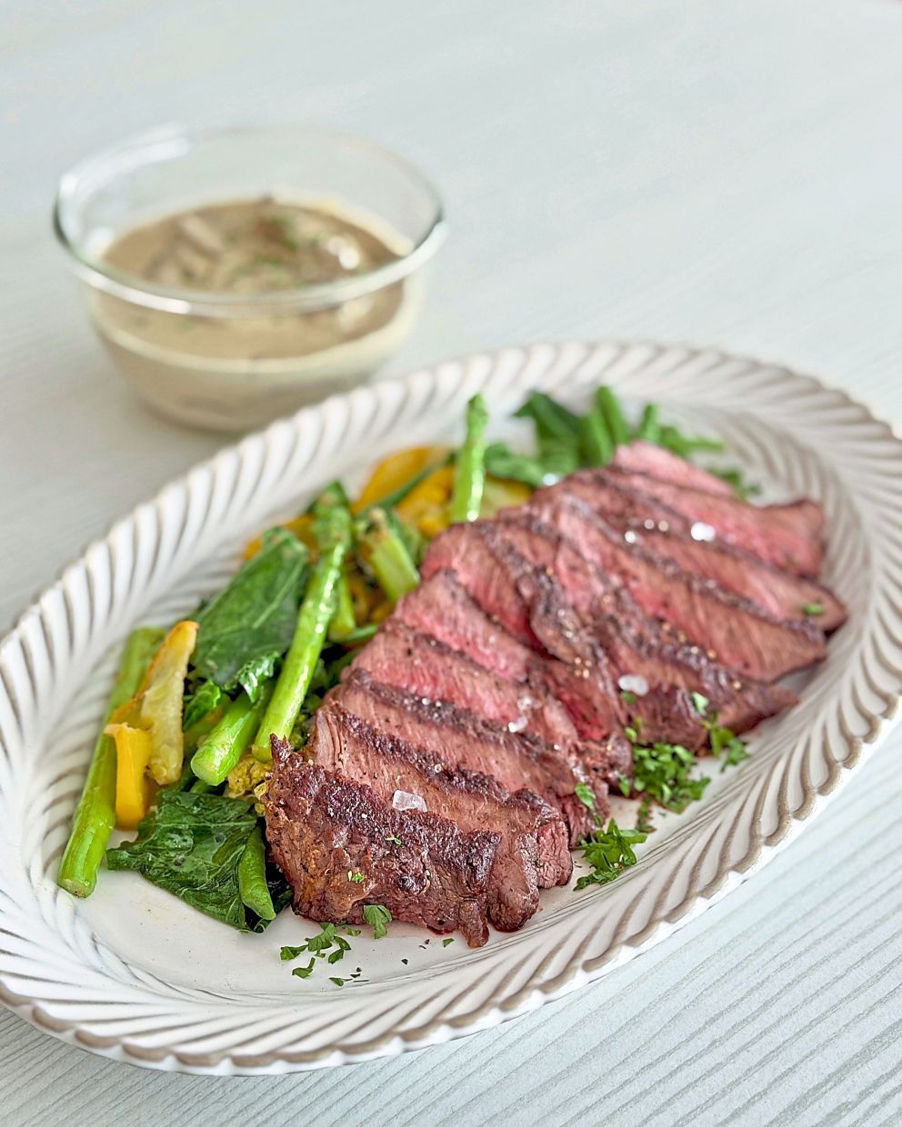 One of the new additions on the menu is the grass-fed sirloin steak, which is designed for people looking for a high-protein option in their meals.