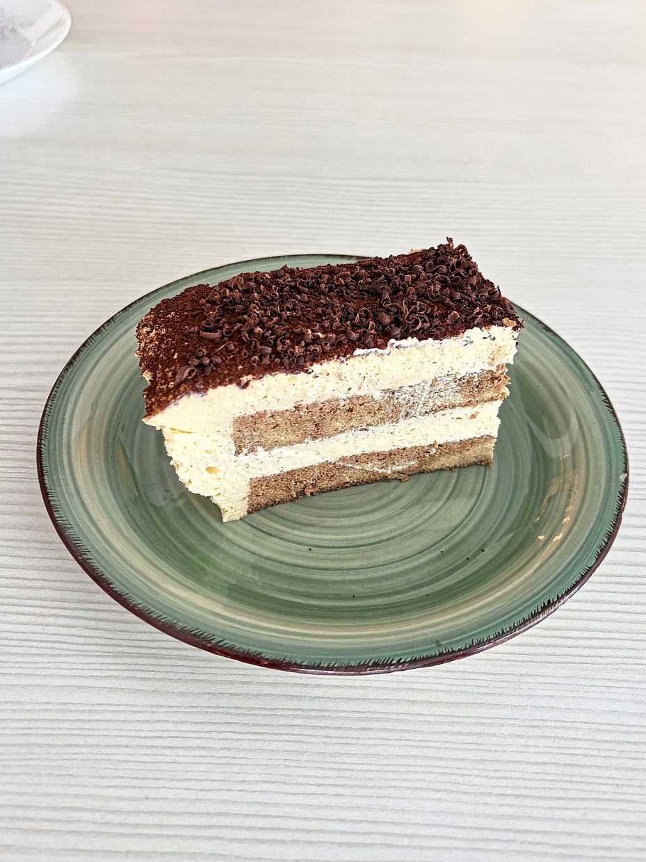 One of the best-selling desserts at the restaurant is the gluten-free keto tiramisu.