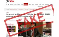 Beware of fake news article posing as The Star