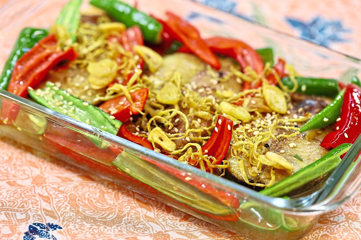 Acar hu is a traditional Peranakan pickled fish dish that keeps well and develops deeper flavour over time.