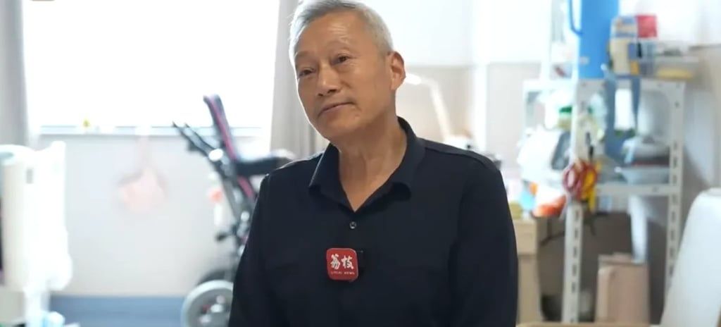 Zhu Yunchang, above, became a beauty influencer to raise money for his grandson, who has a rare disease, saying he did so out of love for his only daughter. - Photo: QQ.com