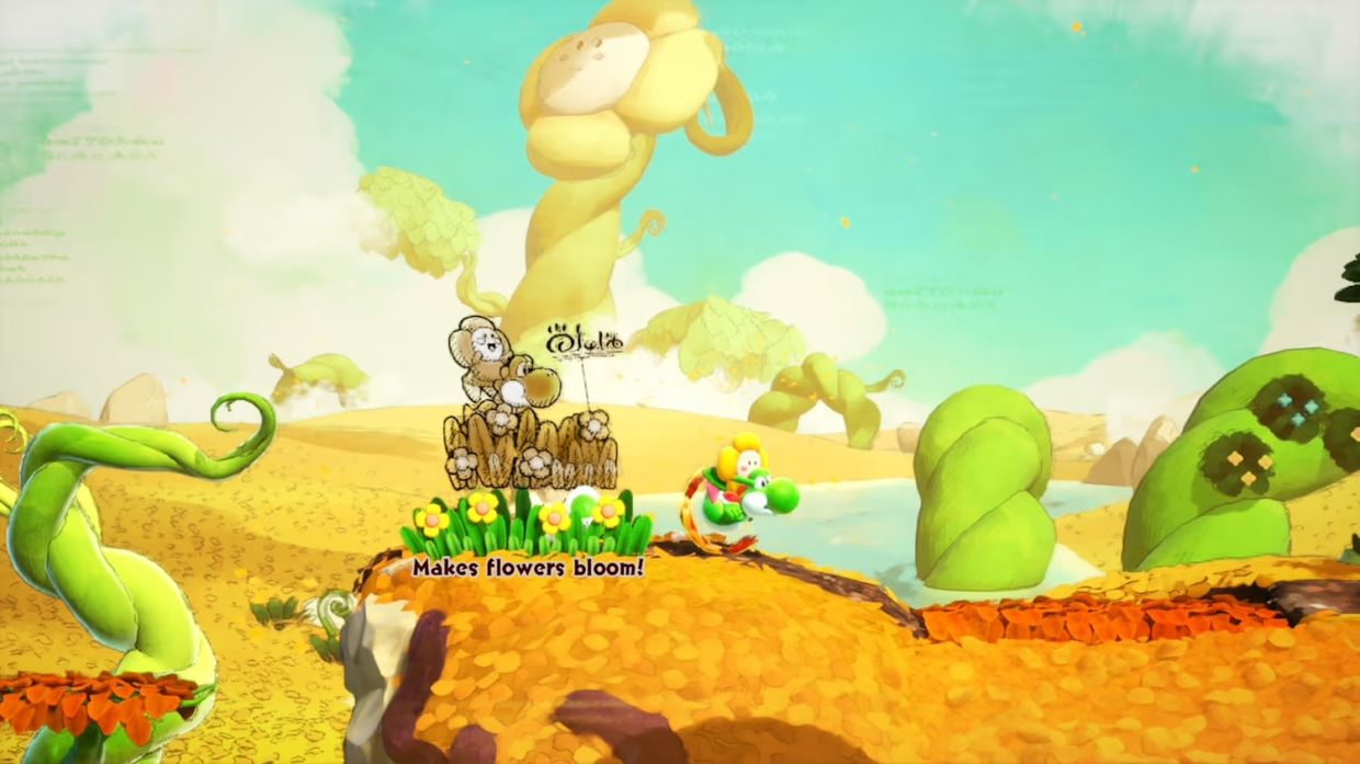 As Yoshi, players enter the pages of Mr E, an encyclopedic book that contains numerous creatures.