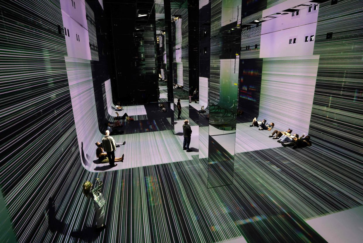 Dataland comprises five expansive, multisensory galleries. Photo: AFP 