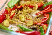 Crisp, tangy irresistible acar hu
