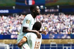 Soccer-France's Dembele steals the show with 25-minute hat-trick against Norway
