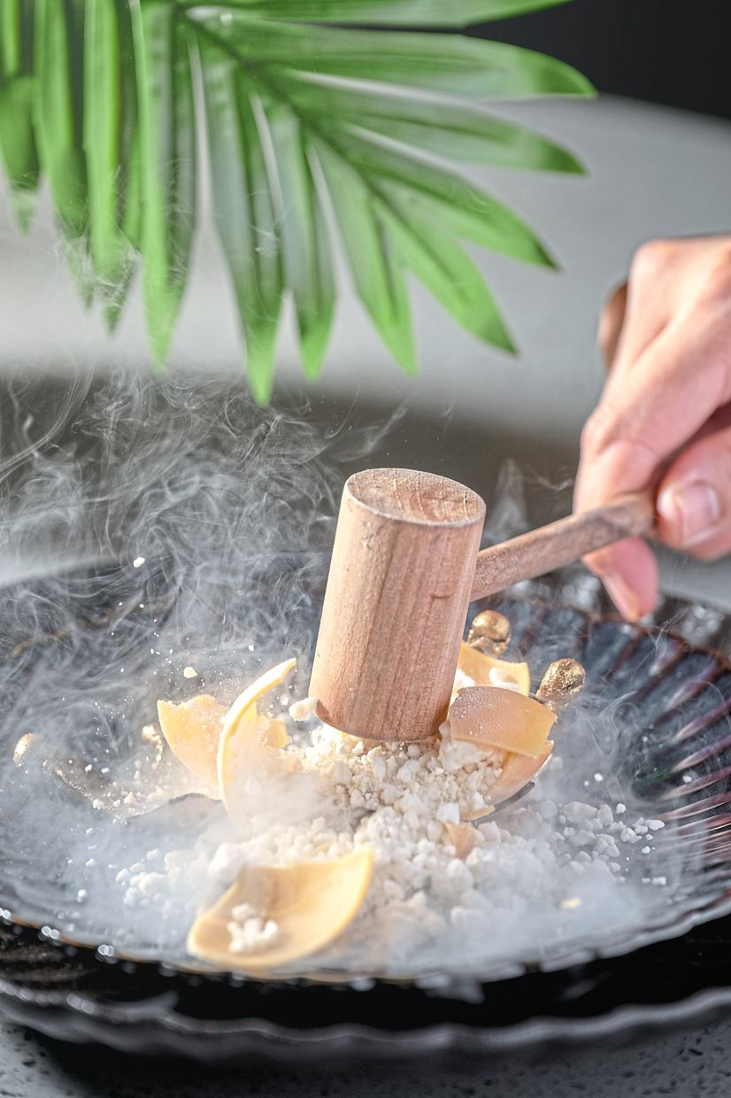 Tham has made countless versions of this chocolate dessert, and this season’s version is light, clean and citrus-edged.
