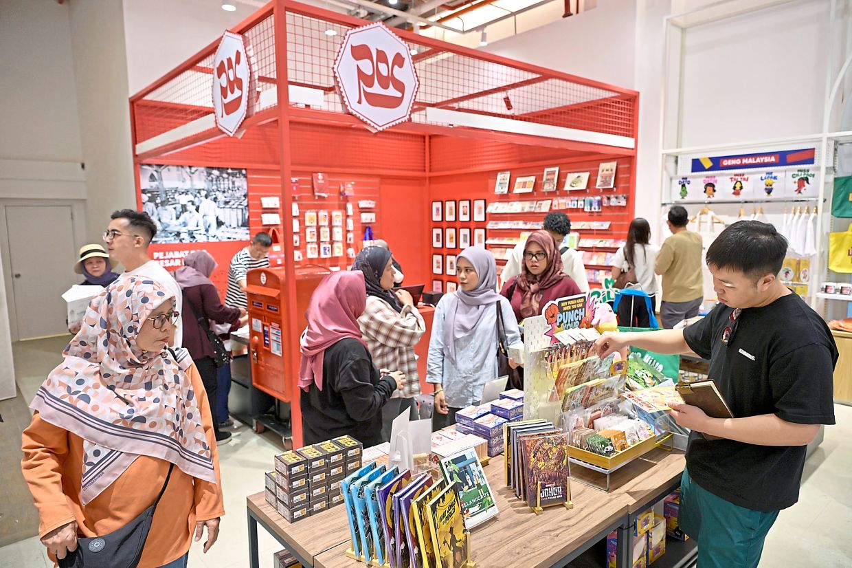 Visitors enjoying the newly restored Old General Post Office during the official reopening at Bangunan Sultan Abdul Samad in Kuala Lumpur.