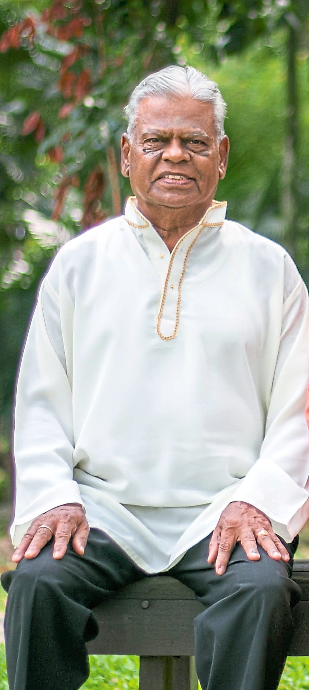 To the writer, her father (pictured) is a decent man whose life was spent in service to others – his students, his family and his children.