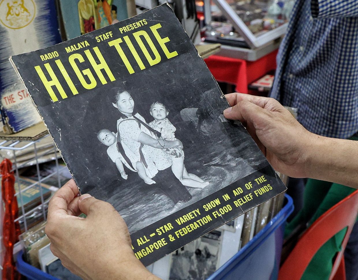 Magazines and souvenir programmes have also grown in demand, particularly from the Radio Malaya years and the early days of Malaysian pop culture. Photo: The Star/Muhamad Shahril Rosli