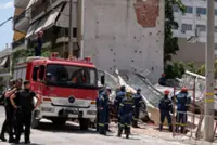Apartment block collapses in Athens, rescuers search for trapped