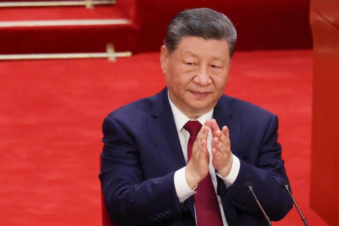 Chinese President Xi Jinping at a ceremony marking the Communist Party of China’s 105th founding anniversary at the Great Hall of the People in Beijing on July 1. - Photo: Reuters