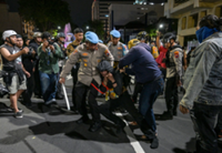 Ten remain in detention after violent anti-government protest in Surabaya