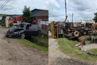 Lorry driver, assistant killed after crashing into stalled car in Kulai