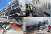 Fire razes four shoplots in Penang's Jalan Perak