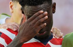 Soccer-US coach Pochettino says Balogun did not deserve red card
