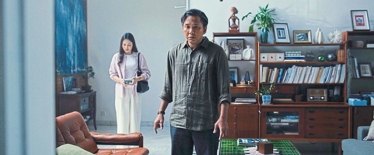 Beto Kusyairy (right) and Zahirah Macwilson play spouses who grow apart after the murder of their son in 'Good Boys Go To Heaven'. Photos: Handout
