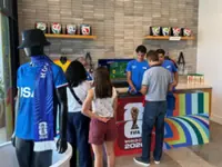 Soccer-Congo shirts to key chains, fans flock for World Cup mementos